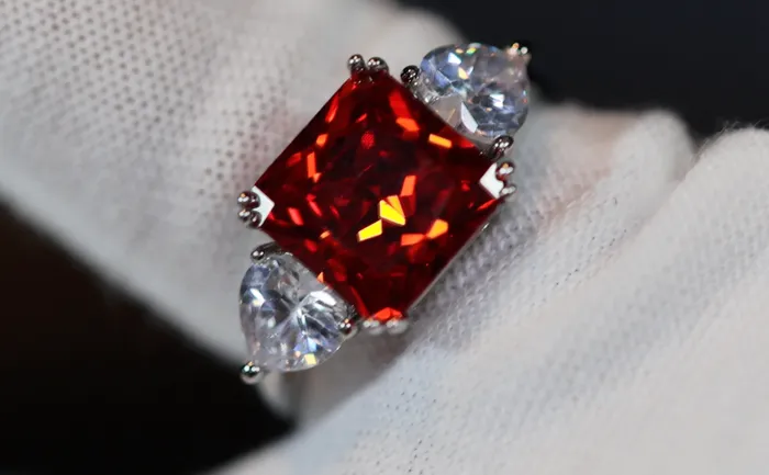 Rings Lab Diamonds London Three Stone Ring Red Diamond Ring Womens Engagement Ring