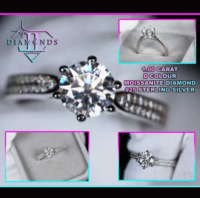 Rings Lab Diamonds London Womens Engagement Ring Moissanite Ring For Women