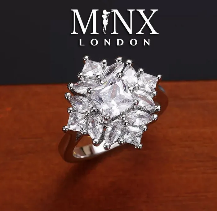 Rings Minx London Engagement Ring Princess Cut Diamond Ring Diamond Engagement Rings Womens Wedding Ring Womens Engagement Ring Womens Promise Ring