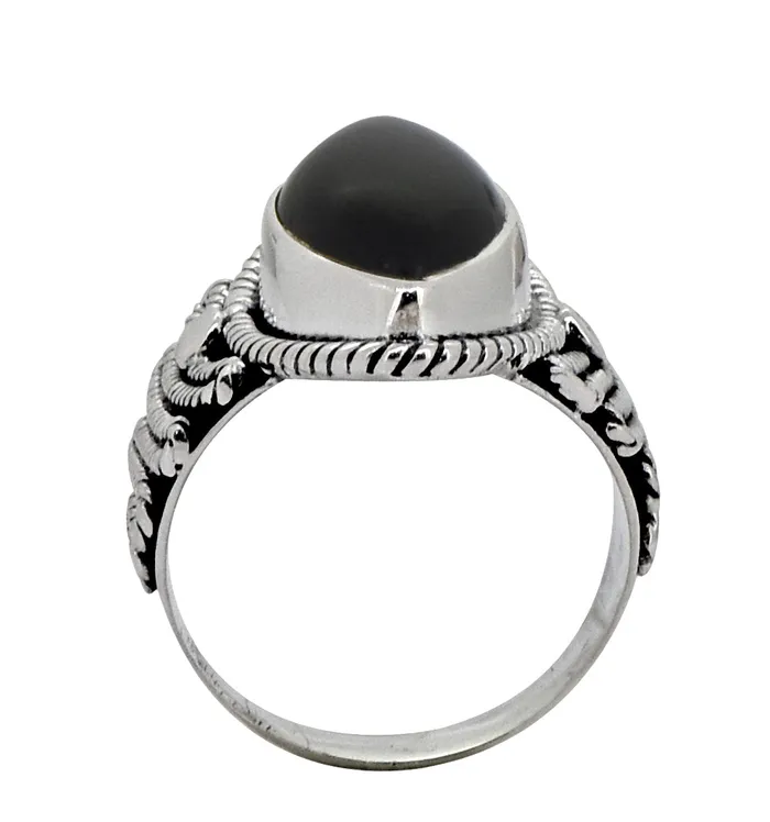 Rings YoTreasure Black Onyx 925 Sterling Silver Ring