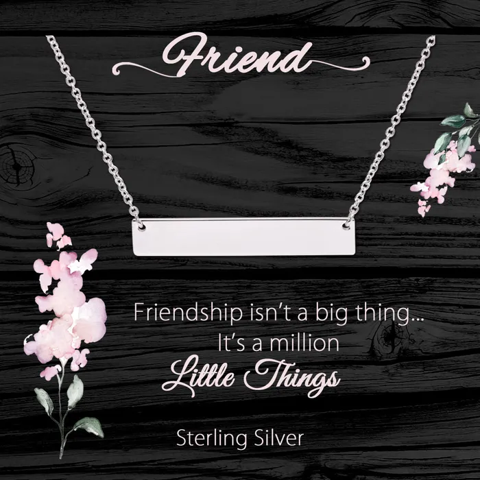 Sterling Silver Meaningful Necklace and Bracelets for Friendship Gift Cherished Moments Necklaces Sterling Silver Meaningful Necklace and Bracelets for Friendship Gift Cherished Moments Necklaces