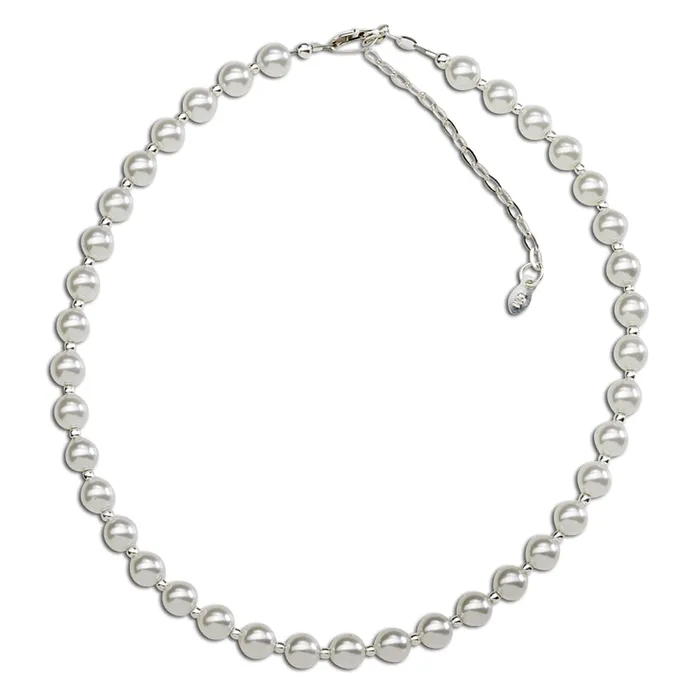 Sterling Silver White Chunky Pearl Necklace for Girls Cherished Moments Necklaces
