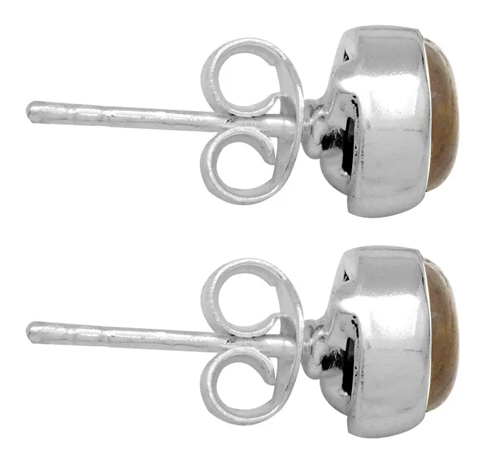 YoTreasure Earrings Labradorite Stud 925 Solid Sterling Silver Earrings Silver Jewelry