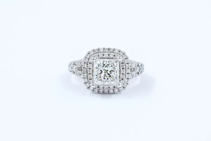 201 ct Princess Cut 5 ctw Diamond Engagement Ring Crown Jewels Coin Rings 201 ct Princess Cut 5 ctw Diamond Engagement Ring Crown Jewels Coin Rings