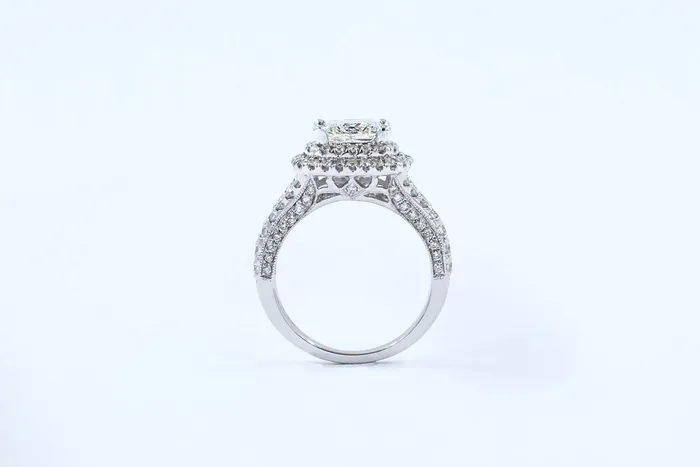 201 ct Princess Cut 5 ctw Diamond Engagement Ring Crown Jewels Coin Rings