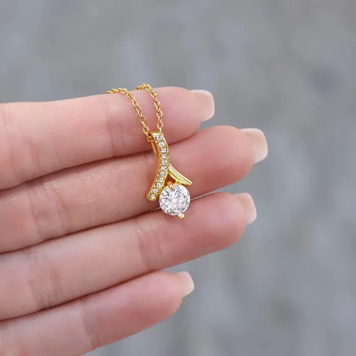 25th Anniversary Gift For Wife Anniversary Gift Idea For Your Wife Drop Pendant Necklace Heartfelt Anniversary Message ShineOn Fulfillment Necklaces