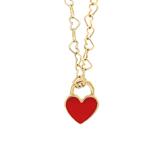 302 Fine Jewelry Have A Heart Solid 14K Gold Chain 7 Bracelet 9 Anklet 16 18 Necklace Necklaces