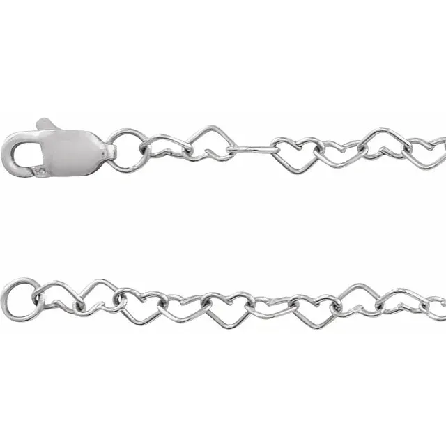 302 Fine Jewelry Have A Heart Solid 14K Gold Chain 7 Bracelet 9 Anklet 16 18 Necklace Necklaces