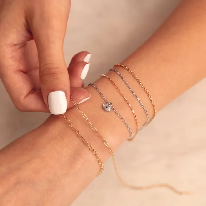 302 Fine Jewelry Have A Heart Solid 14K Gold Chain 7 Bracelet 9 Anklet 16 18 Necklace Necklaces