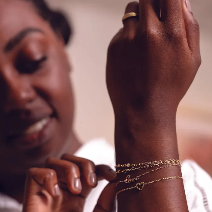 302 Fine Jewelry Have A Heart Solid 14K Gold Chain 7 Bracelet 9 Anklet 16 18 Necklace Necklaces