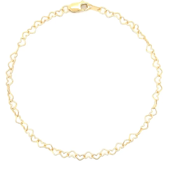 302 Fine Jewelry Have A Heart Solid 14K Gold Chain 7 Bracelet 9 Anklet 16 18 Necklace Necklaces