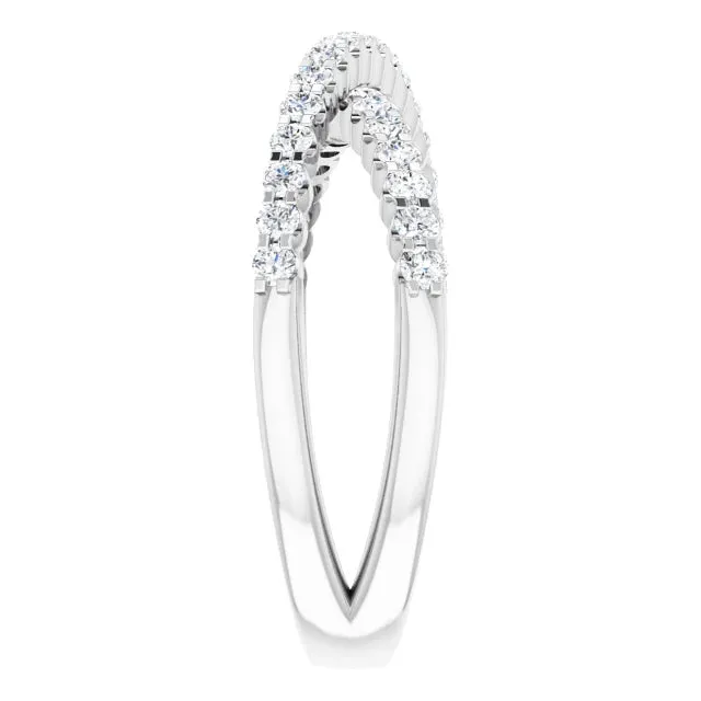 302 Fine Jewelry Rings Criss Cross 12 CTW Natural or LabGrown Diamond Ring Solid 14K Yellow White Rose Gold