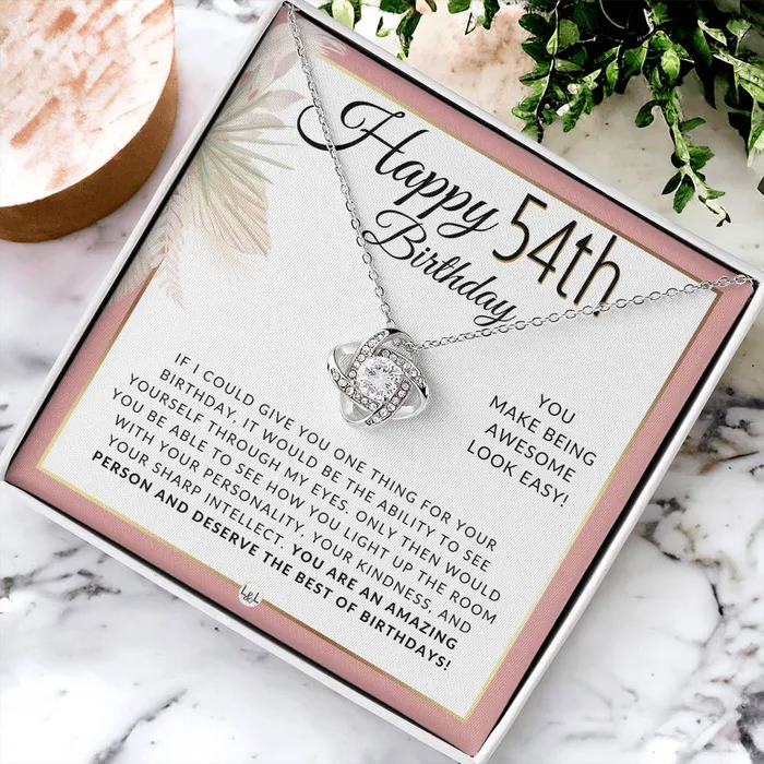 54th Birthday Gift Idea For Her Necklace For 54 Year Old Birthday Necklace For 54 Year Old Woman Beautiful Birthday Pendant Jewelry ShineOn Fulfillment Necklaces 54th Birthday Gift Idea For Her Necklace For 54 Year Old Birthday Necklace For 54 Year Old Woman Beautiful Birthday Pendant Jewelry ShineOn Fulfillment Necklaces