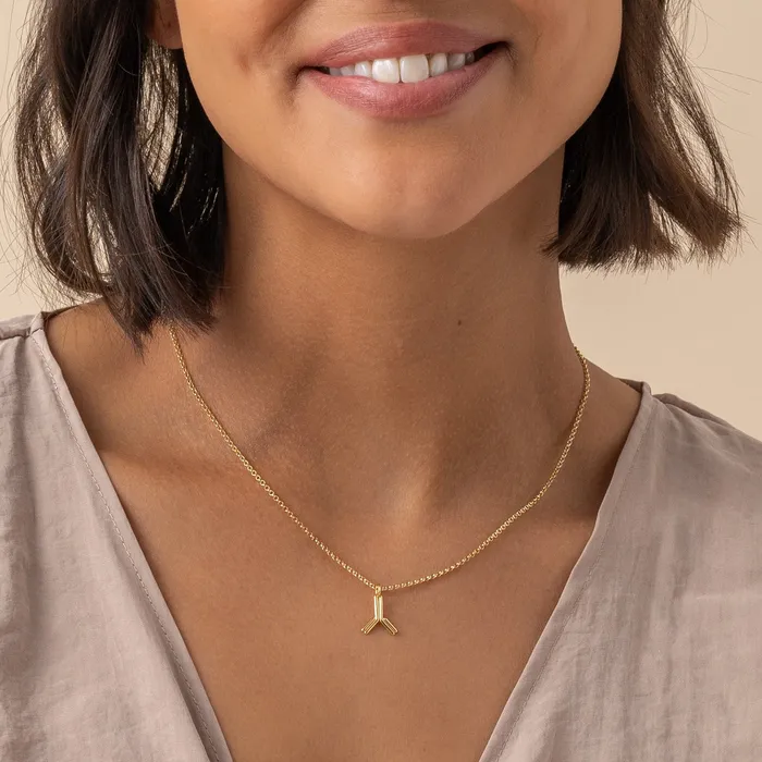 antibody necklace gold vermeil sciencejewelry1824 Necklaces