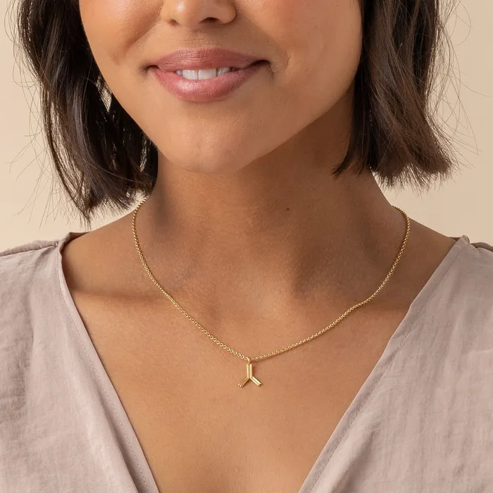 antibody necklace gold vermeil sciencejewelry1824 Necklaces