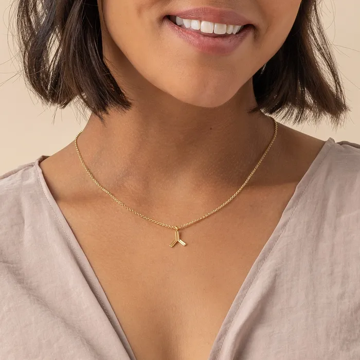 antibody necklace gold vermeil sciencejewelry1824 Necklaces
