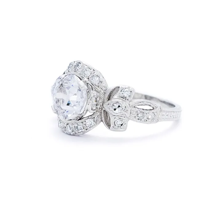 Art Deco Bow Ring AntiqueEstate Rings Art Deco Bow Ring AntiqueEstate Rings