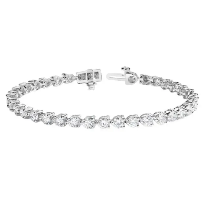 Beauvince Beauvince 3 Prong Diamond Tennis Bracelet 1047 ct Diamonds in Platinum Bracelets Beauvince Beauvince 3 Prong Diamond Tennis Bracelet 1047 ct Diamonds in Platinum Bracelets