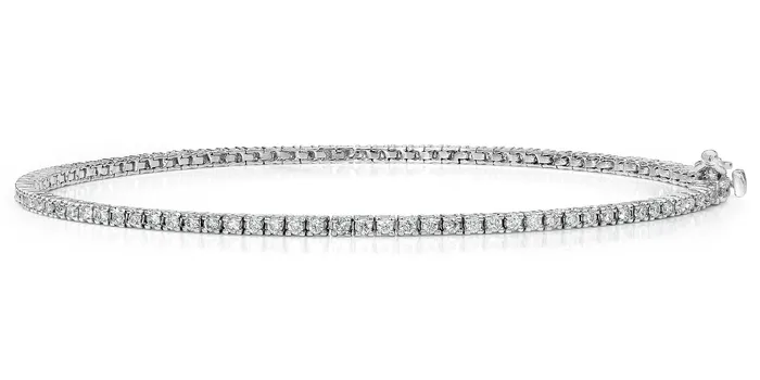 Beauvince Bracelets Diamond Tennis Bracelet 208 ct Diamonds in White Gold
