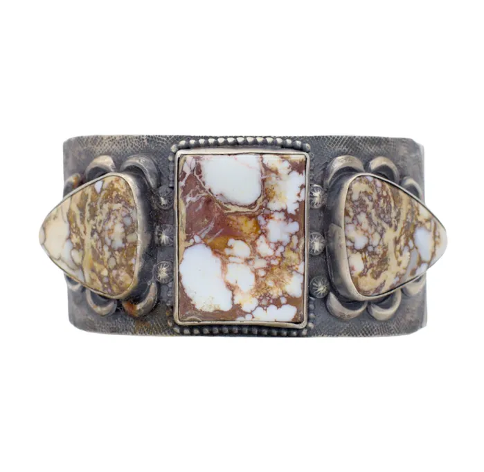 Bracelets Crown Jewels Coin Aaron Parkett Handmade Navajo Sterling Silver Wild Horse Bracelet