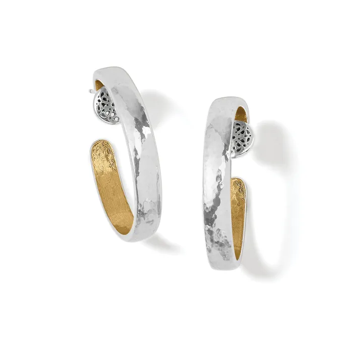 Brighton Earrings Ferrara Entrata Small Hoop Earrings Silver