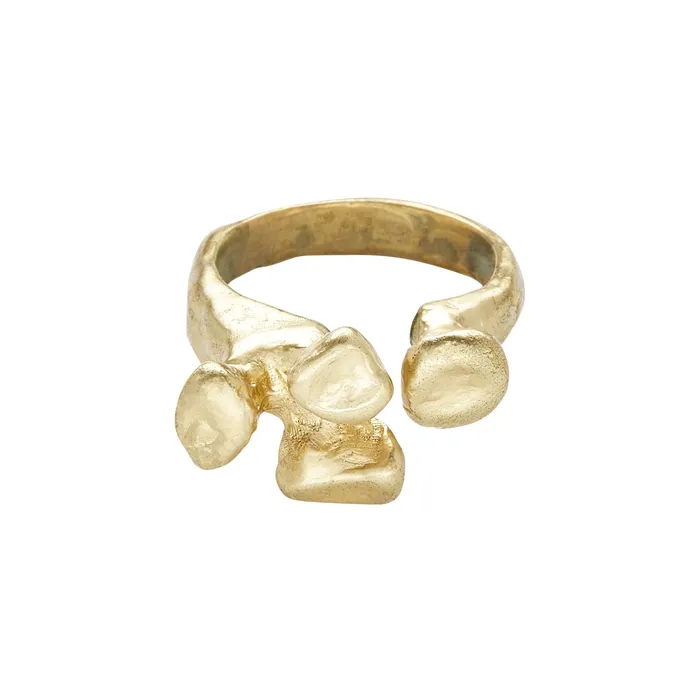 BRUTALIST BRONZE ADJUSTABLE RING Julie Cohn Design Rings