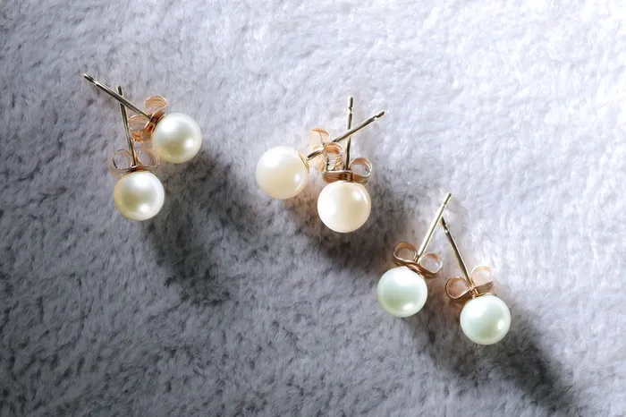 Crown Jewels Coin 35mm Pearl Stud Earring Special Earrings