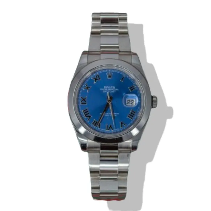 Crown Jewels Coin Bracelets PreOwned DateJust Stainless Steel 41mm