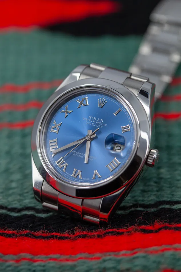 Crown Jewels Coin Bracelets PreOwned DateJust Stainless Steel 41mm
