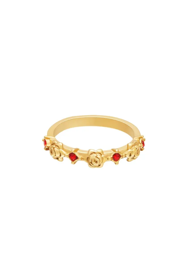 Crystal Roses Ring Seola Jewelry Rings