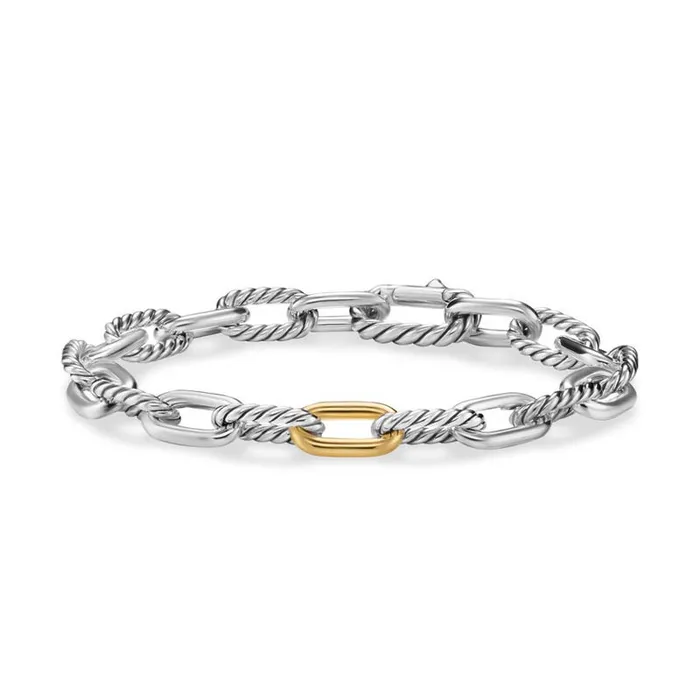 DAVID YURMAN INC Bracelets DY Madison Chain Bracelet with 18K Yellow Gold 85mm