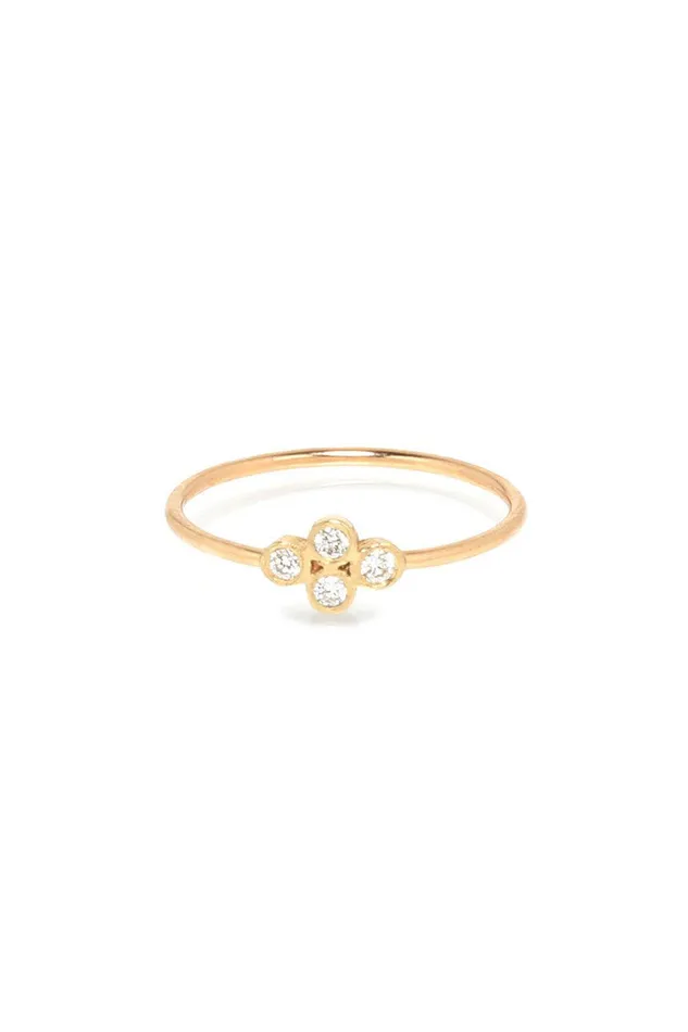 Diamond Quad Ring Zoe Chicco Rings