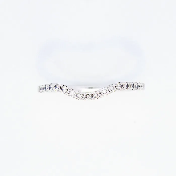 DIAMONDS FOREVER Rings 14K White Gold 25ctw Contoured Diamond Band