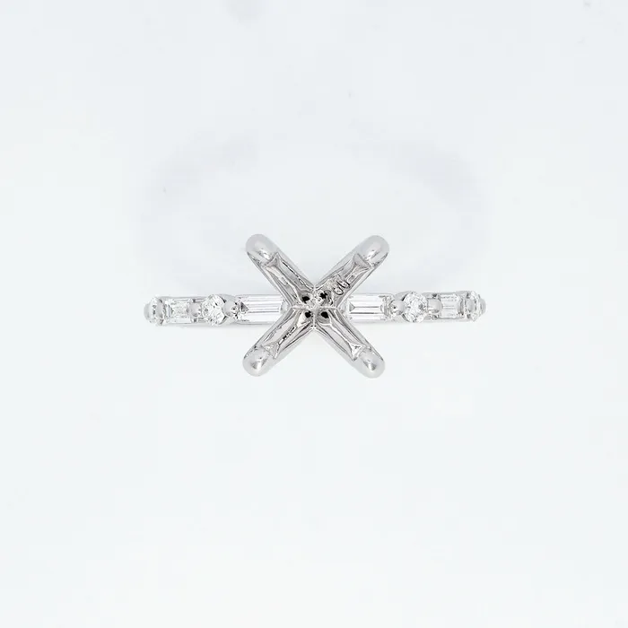 DIAMONDS FOREVER Rings Diamonds Forever USA 14K White Gold 35ctw 4 Prong Style Diamond SemiMount Engagement Ring DIAMONDS FOREVER Rings Diamonds Forever USA 14K White Gold 35ctw 4 Prong Style Diamond SemiMount Engagement Ring