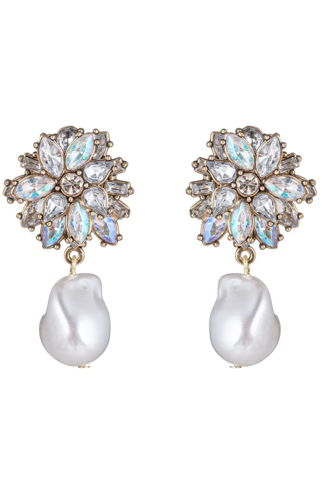 Earrings Eye Candy LA Catalina Baroque Statement Earrings