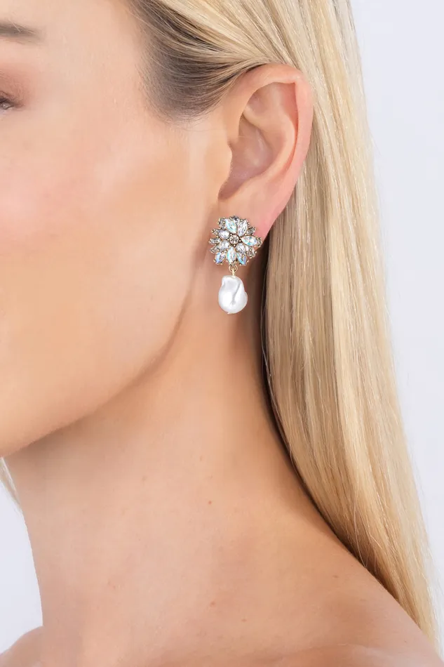 Earrings Eye Candy LA Catalina Baroque Statement Earrings