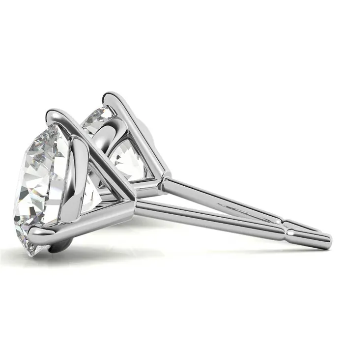 Earrings GEMS ONE CORPRATION 14K White Gold 2ctw Diamond Stud Earrings in Three Prong Martini Settings