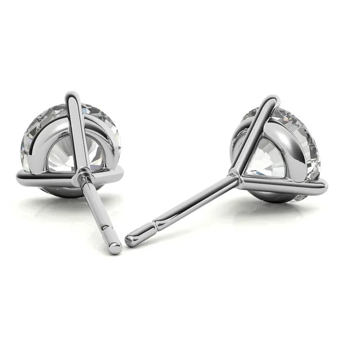Earrings GEMS ONE CORPRATION 14K White Gold 2ctw Diamond Stud Earrings in Three Prong Martini Settings