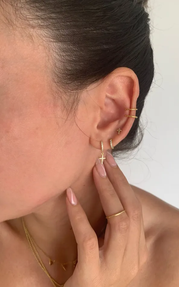 Earrings Minimalist ear cuff pau jewelry