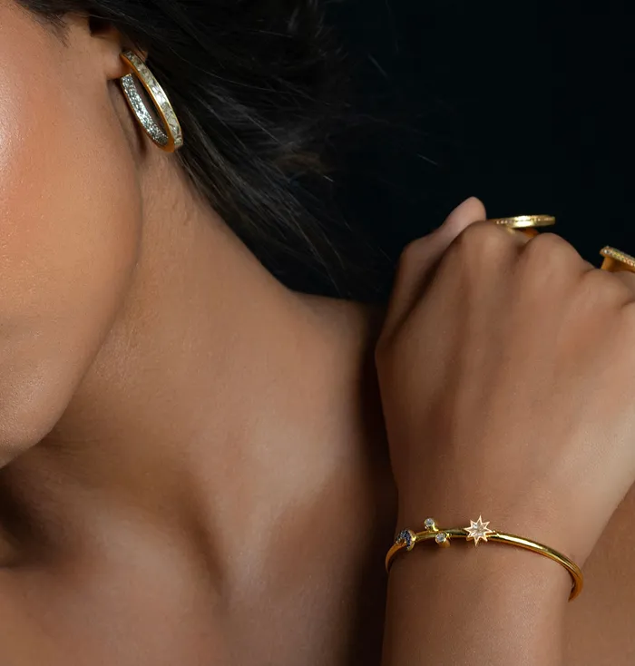 Earrings Shana Gulati Jewelry Aubrey Small Gold Vermeil Hoop Earrings