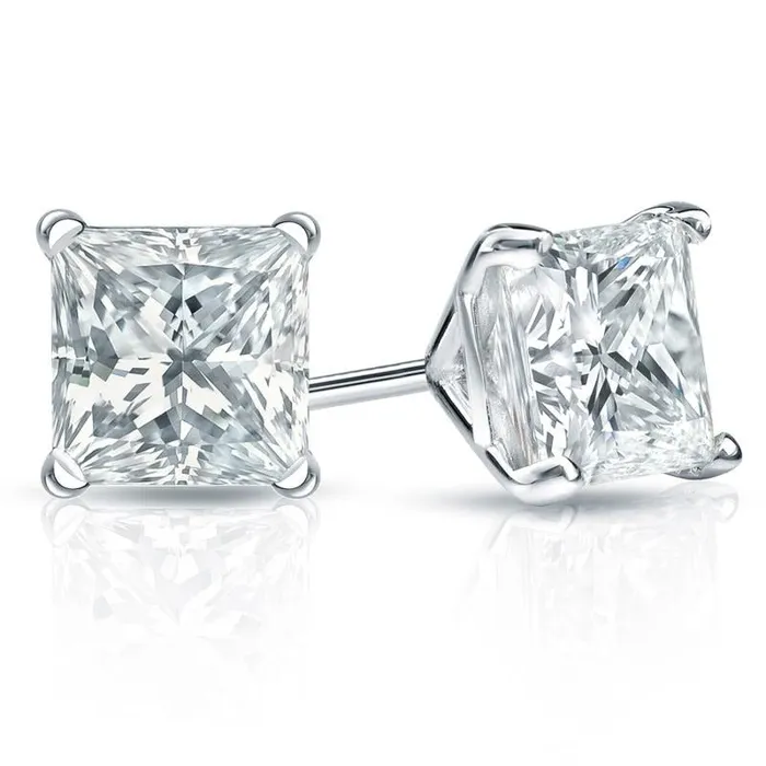 Earrings SURREAL DIAMONDS LLC 14K White Gold 2ctw Lab Grown Diamond Stud Earrings