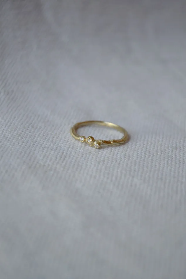 Encrusted Tiny Branch Ring Branch Rings