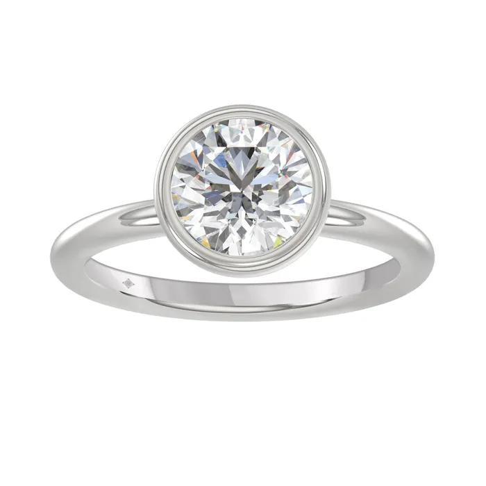 Ethos LADIES SOLITAIRE RING 2CT ROUND DIAMOND 14K WHITE GOLD CENTER STONE ROUND DIAMOND 2CT Rings Ethos LADIES SOLITAIRE RING 2CT ROUND DIAMOND 14K WHITE GOLD CENTER STONE ROUND DIAMOND 2CT Rings