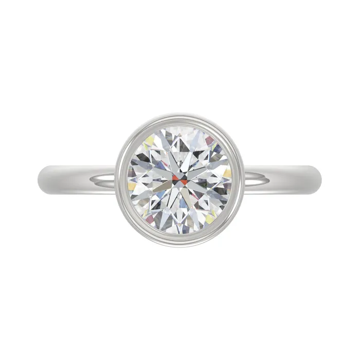 Ethos LADIES SOLITAIRE RING 2CT ROUND DIAMOND 14K WHITE GOLD CENTER STONE ROUND DIAMOND 2CT Rings Ethos LADIES SOLITAIRE RING 2CT ROUND DIAMOND 14K WHITE GOLD CENTER STONE ROUND DIAMOND 2CT Rings