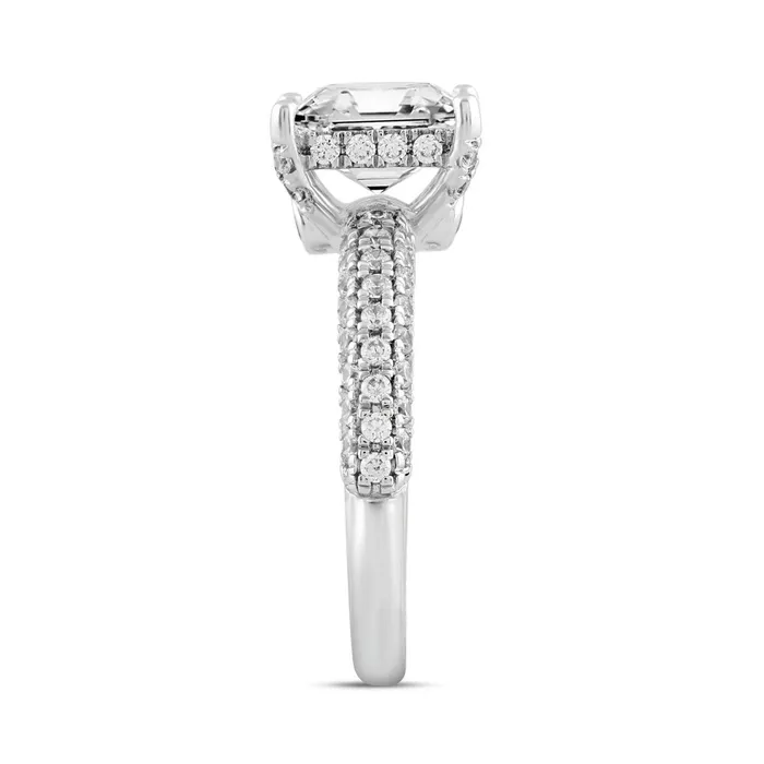 Ethos Rings LADIES RING 3 34CT ROUNDPRINCESS DIAMOND 14K WHITE GOLD CENTER STONE PRINCESS DIAMOND 3CT Ethos Rings LADIES RING 3 34CT ROUNDPRINCESS DIAMOND 14K WHITE GOLD CENTER STONE PRINCESS DIAMOND 3CT