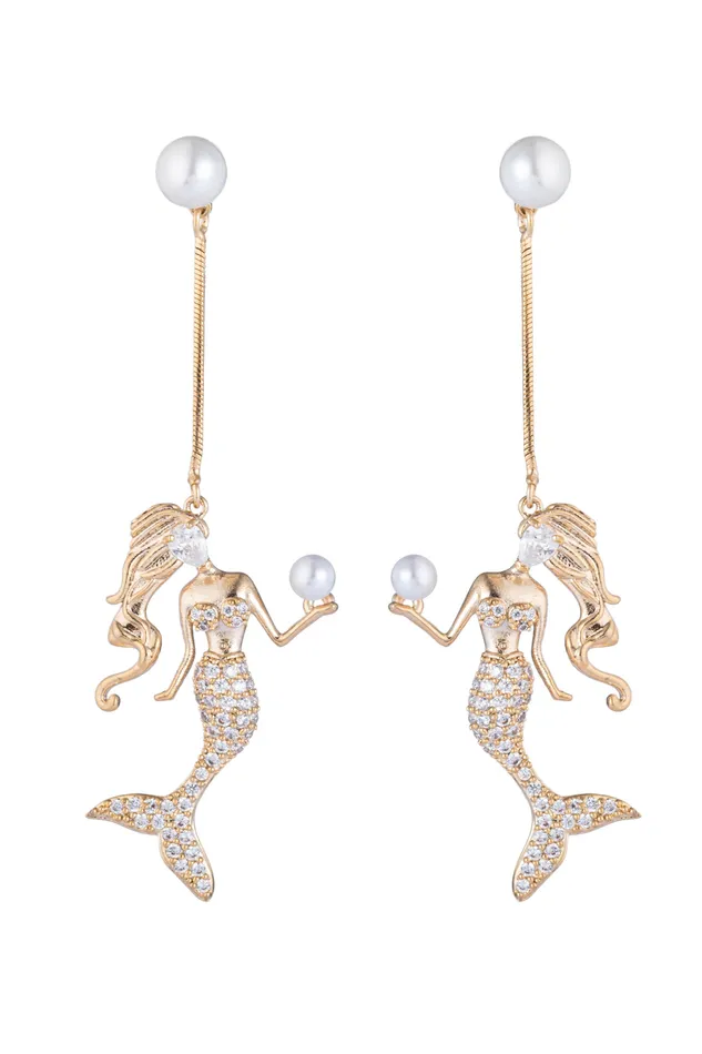 Eye Candy LA Earrings Mermaid Drop Earrings