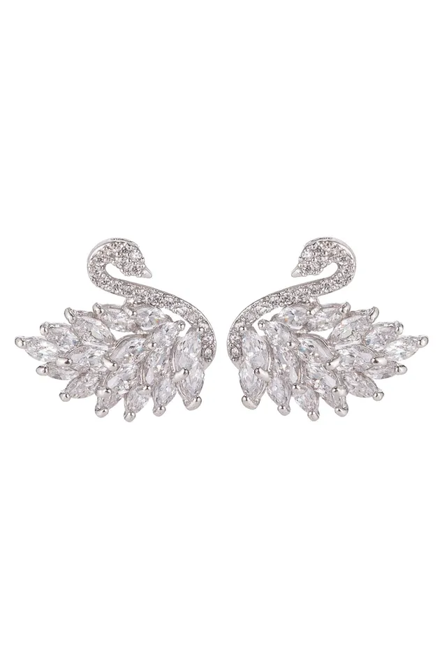 Eye Candy LA Earrings Swan Earrings