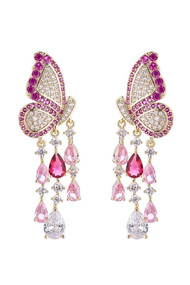 Farfalla CZ Earrings Eye Candy LA Earrings
