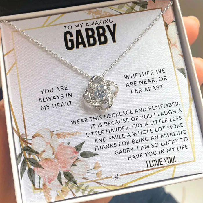 Gabby Gift Beautiful Womens Pendant From Granddaughter Grandson Grandkids Great For Mothers Day Christmas or Birthday ShineOn Fulfillment Necklaces