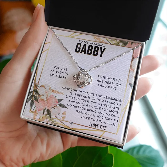 Gabby Gift Beautiful Womens Pendant From Granddaughter Grandson Grandkids Great For Mothers Day Christmas or Birthday ShineOn Fulfillment Necklaces
